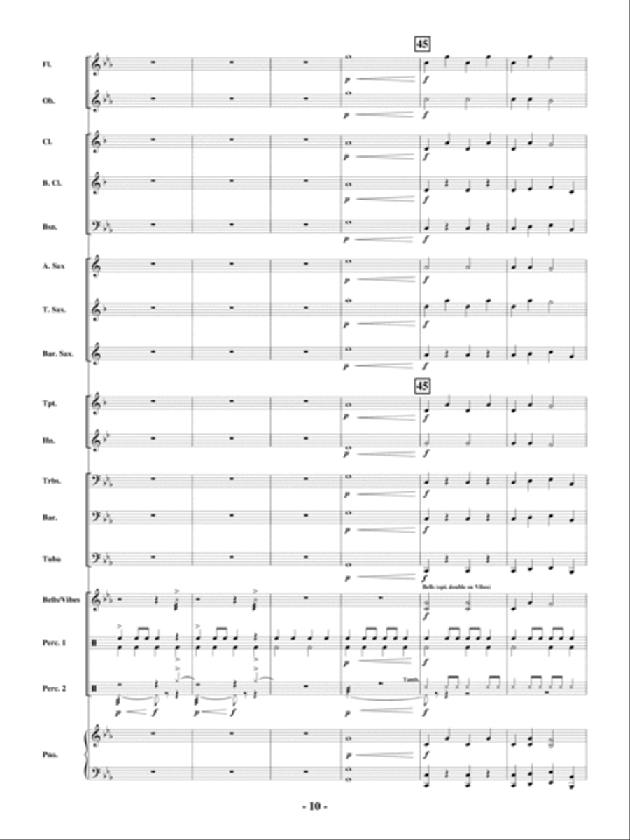 Robin Hood and the Golden Arrow Concert Band scores gallery preview page 9