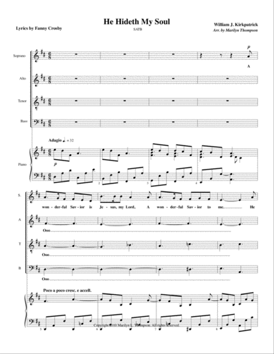 He Hideth My Soul--Octavo.pdf 4-Part scores gallery preview page 2