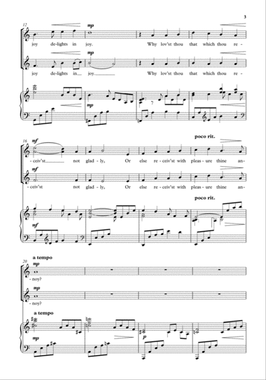 Music to hear SSA scores gallery preview page 3
