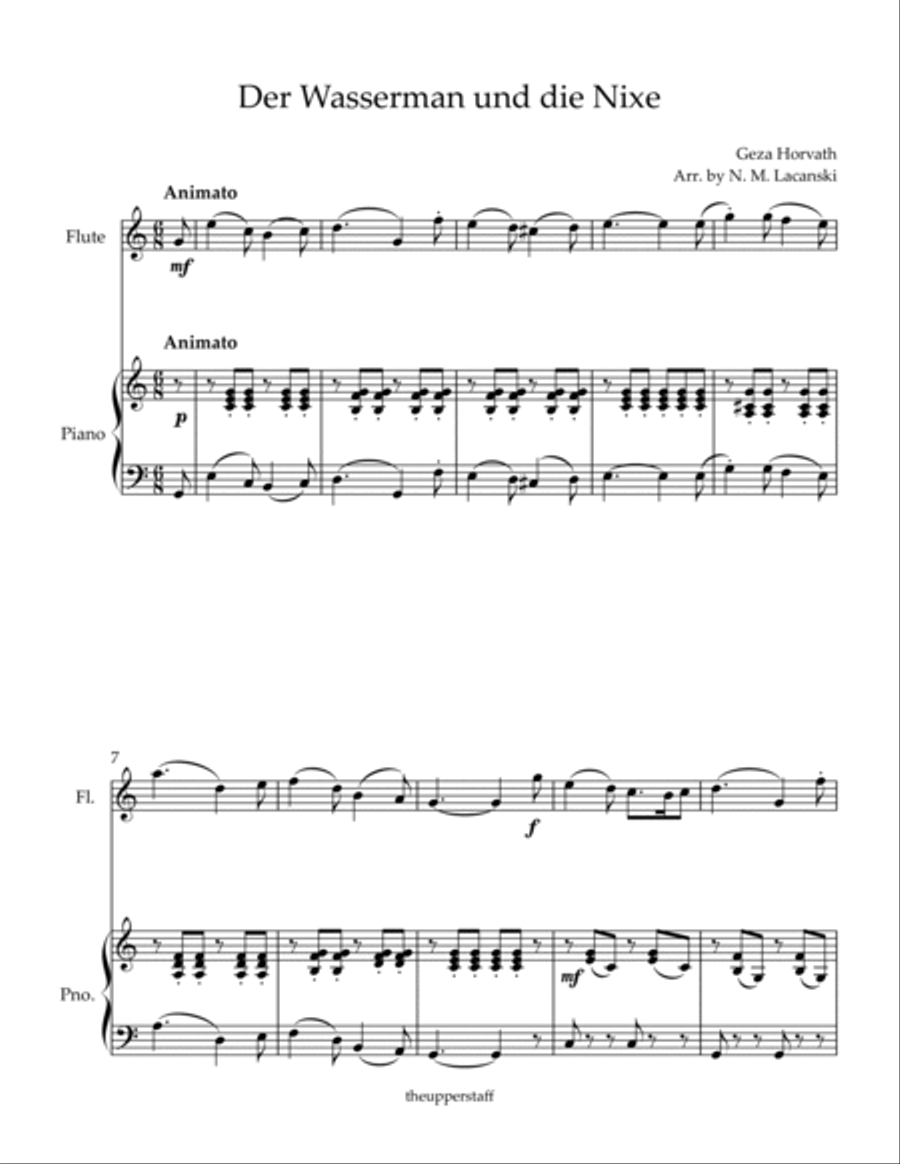 Der Wasserman und die Nixe Flute Solo scores gallery preview page 2