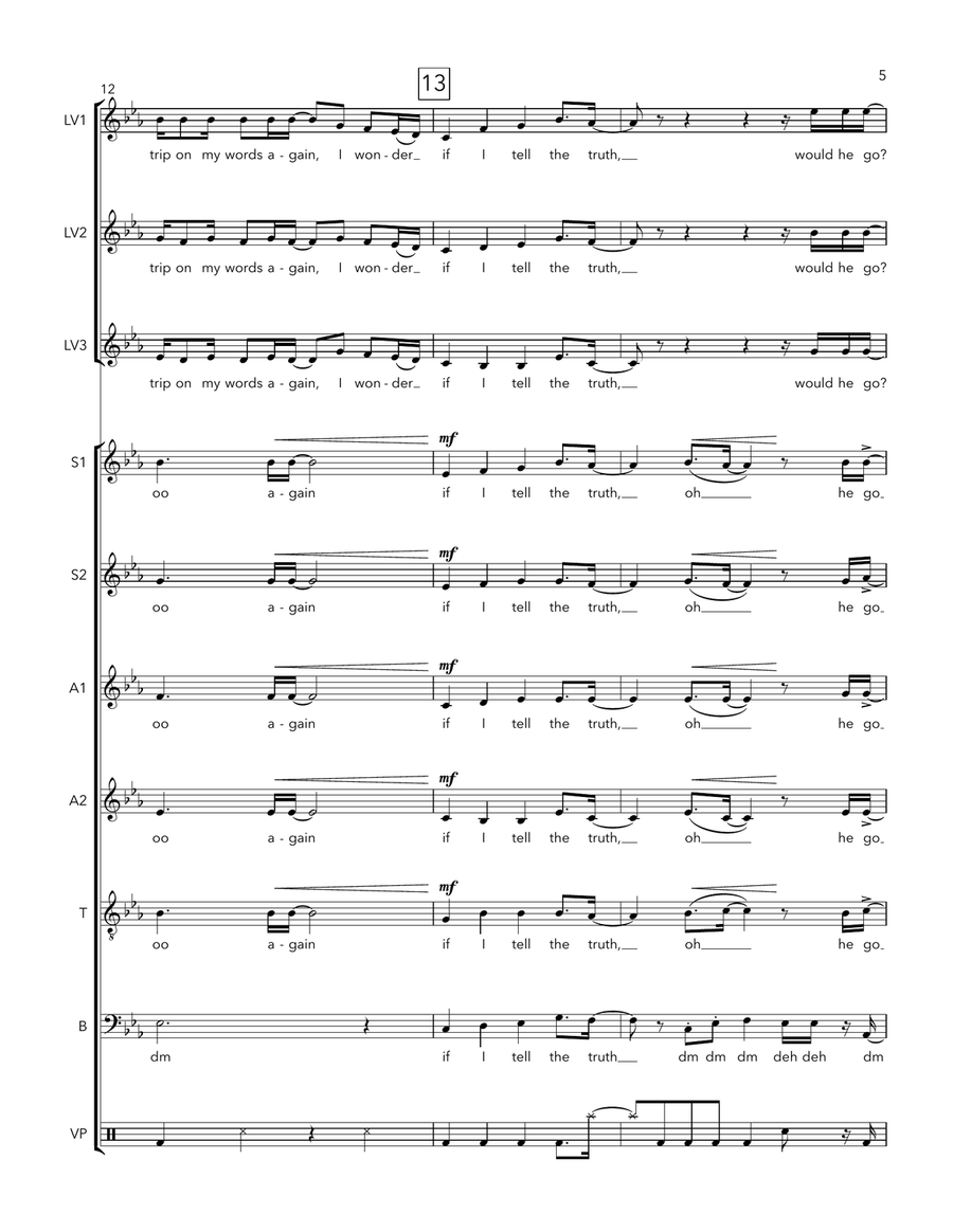 If I'm Honest Divisi scores gallery preview page 5