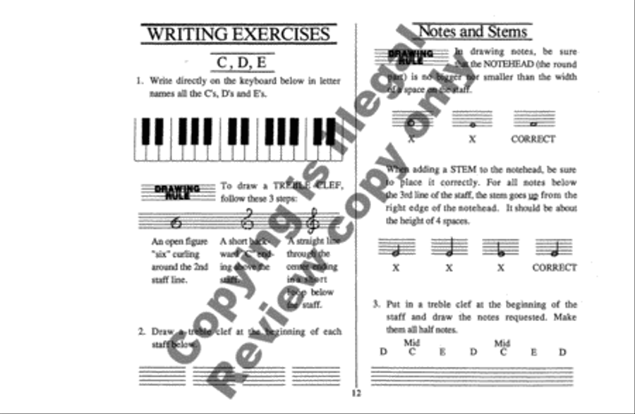 A Pageant Workbook, Book 1 Piano Method scores gallery preview page 5