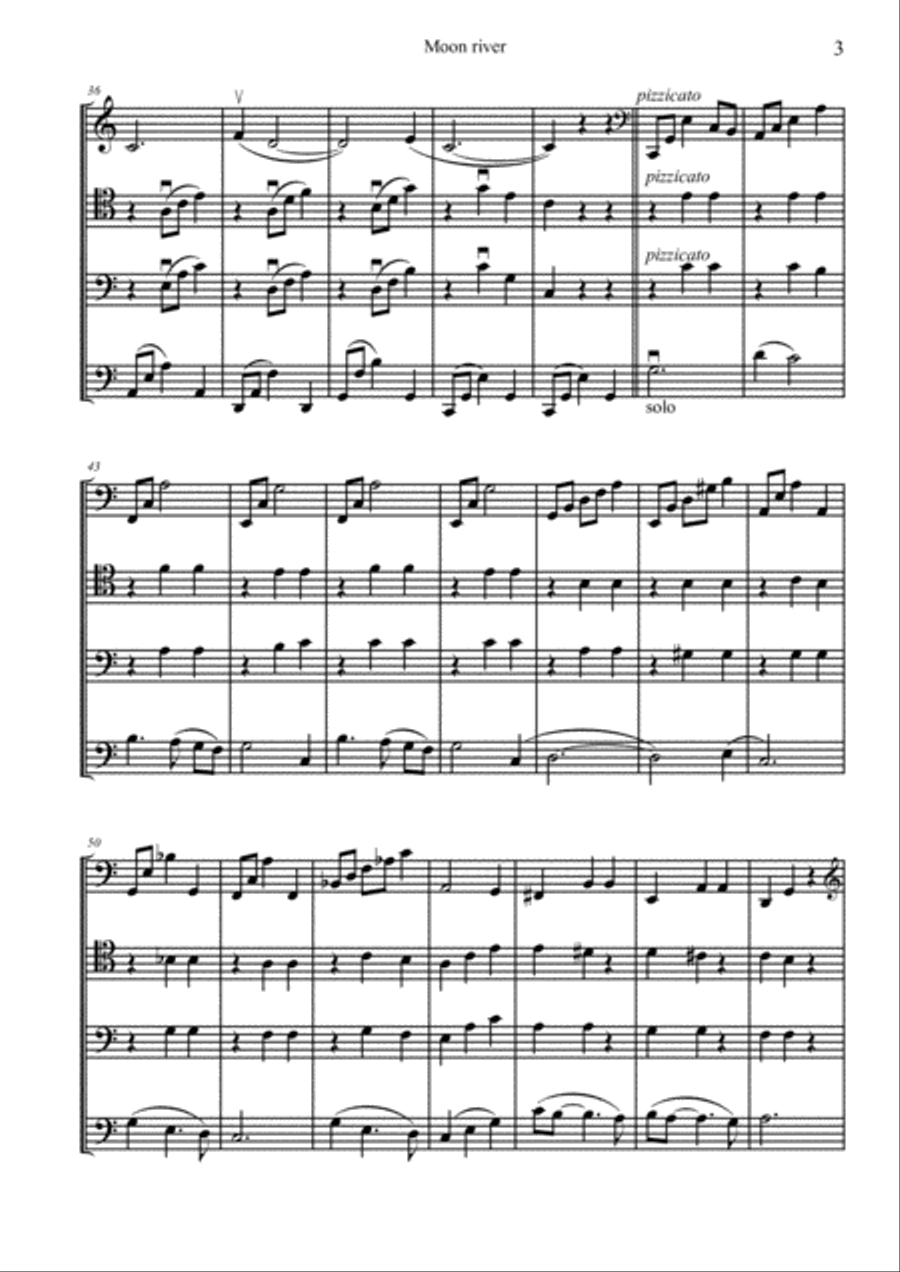 Moon River Cello scores gallery preview page 4