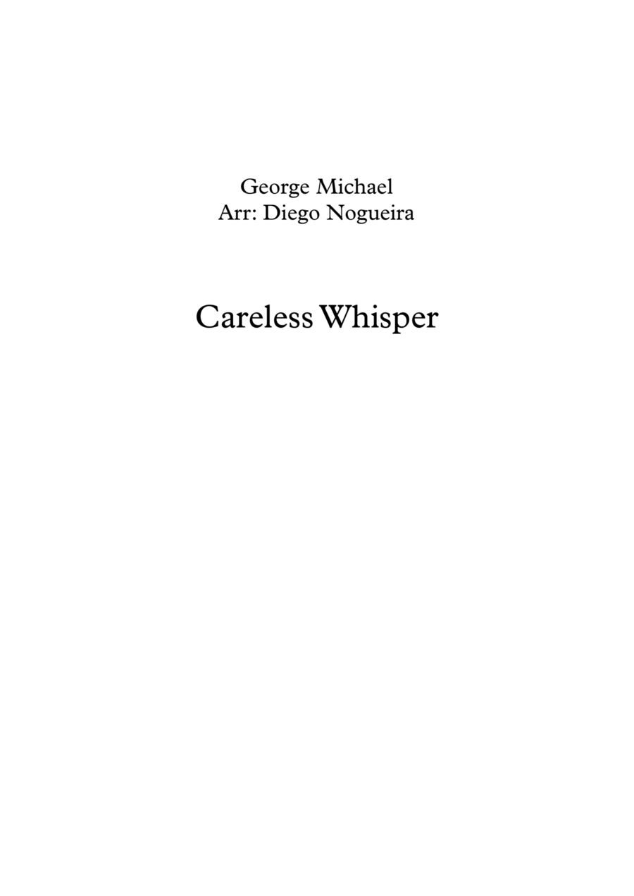 Careless Whisper Concert Band scores gallery preview page 1