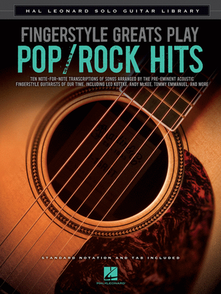 Book cover for Fingerstyle Greats Play Pop/Rock Hits