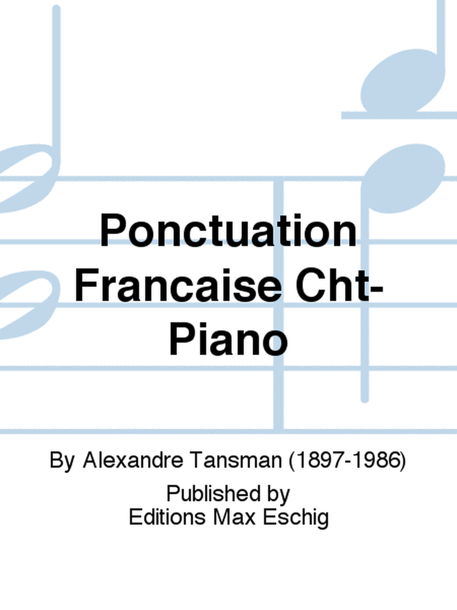 Ponctuation Francaise Cht-Piano