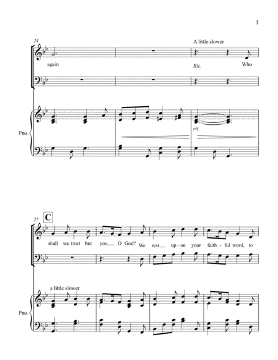 O God of Love 2-Part scores gallery preview page 3