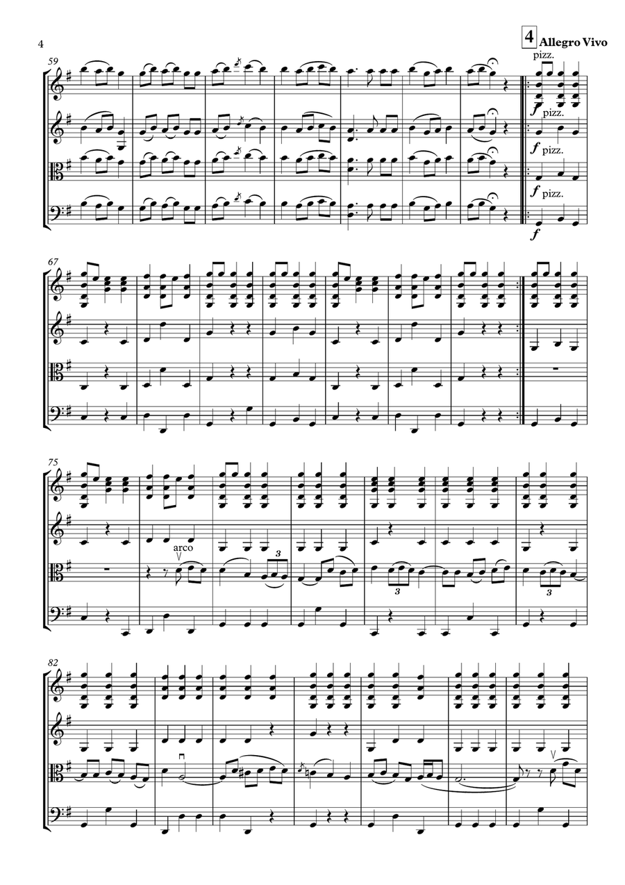 La Musica Notturna Delle Strade di Madrid String Quartet scores gallery preview page 5