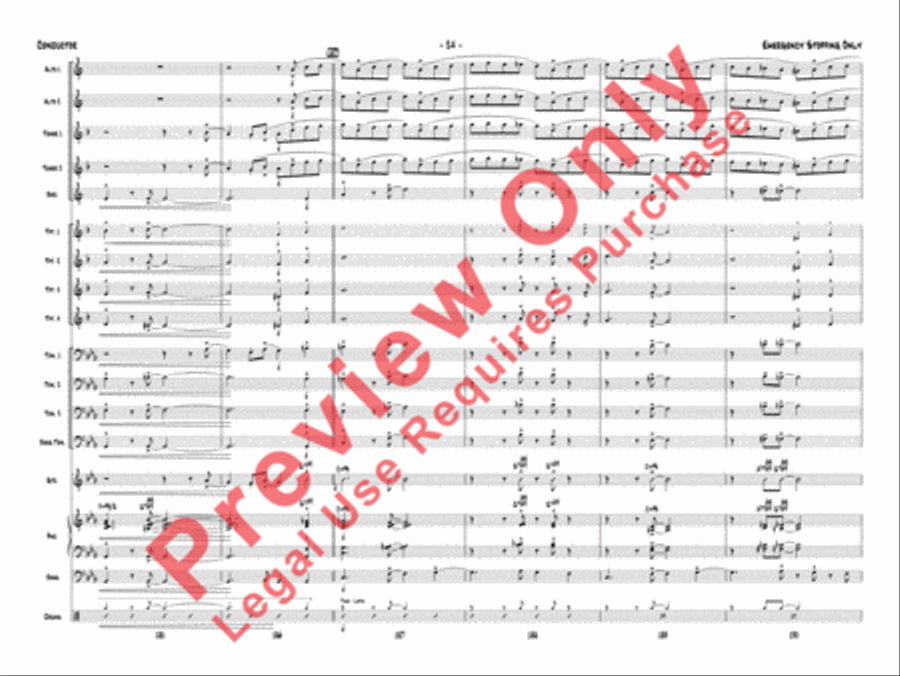 Emergency Stopping Only Jazz Ensemble scores gallery preview page 27