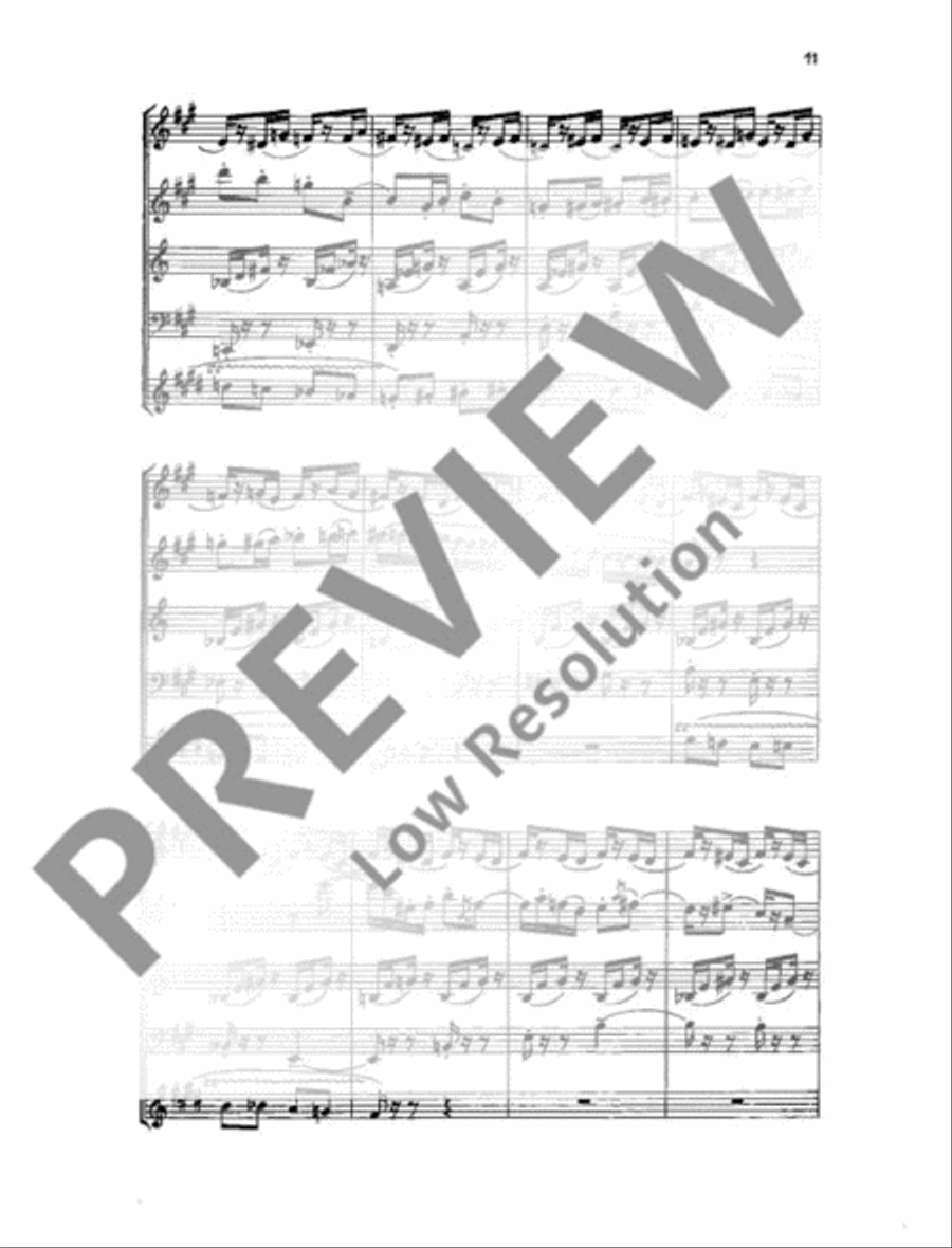 Quintet No. 1 Woodwind Quintet scores gallery preview page 12