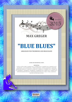 Book cover for Blue Blues - arranged for trombone and brass band