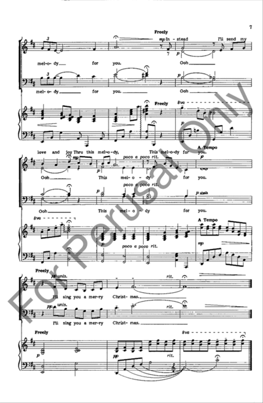 I'll Sing You A Merry Christmas 4-Part scores gallery preview page 6
