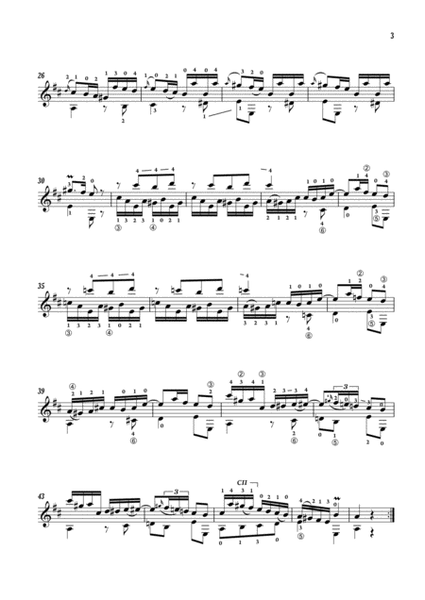 Sonata 1 Classical Guitar - Digital Sheet Music