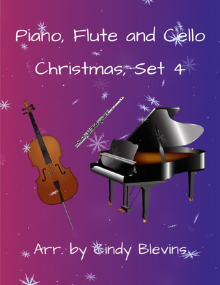 Book cover for Piano, Flute and Cello, Christmas, Set 4