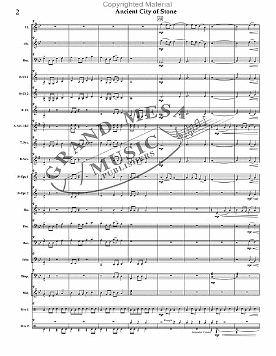 Ancient City of Stone Concert Band scores gallery preview page 3