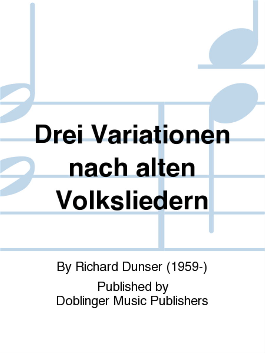 Drei Variationen nach alten Volksliedern School and Community scores gallery preview page 1