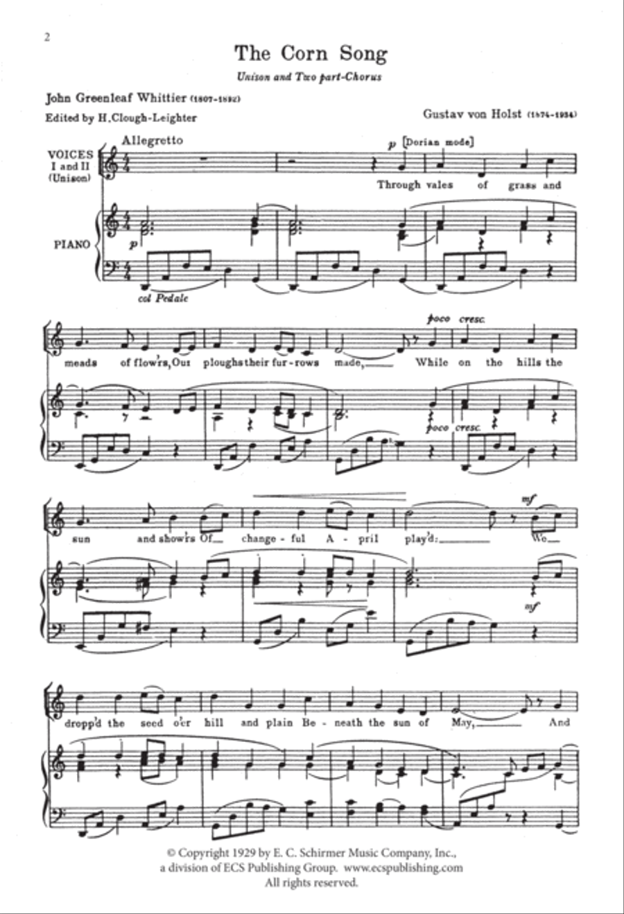 The Corn Song SA scores gallery preview page 2
