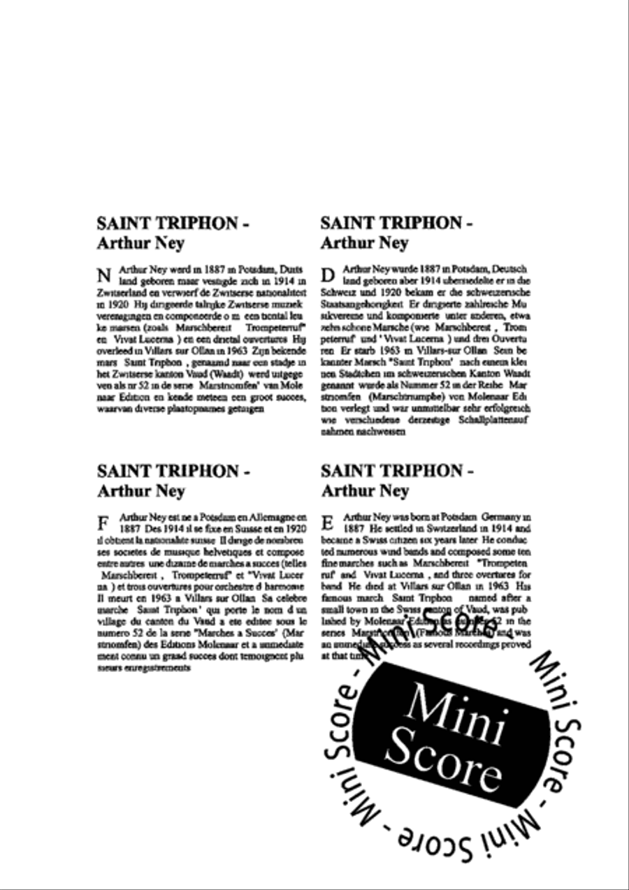 Saint Triphon Concert Band scores gallery preview page 3