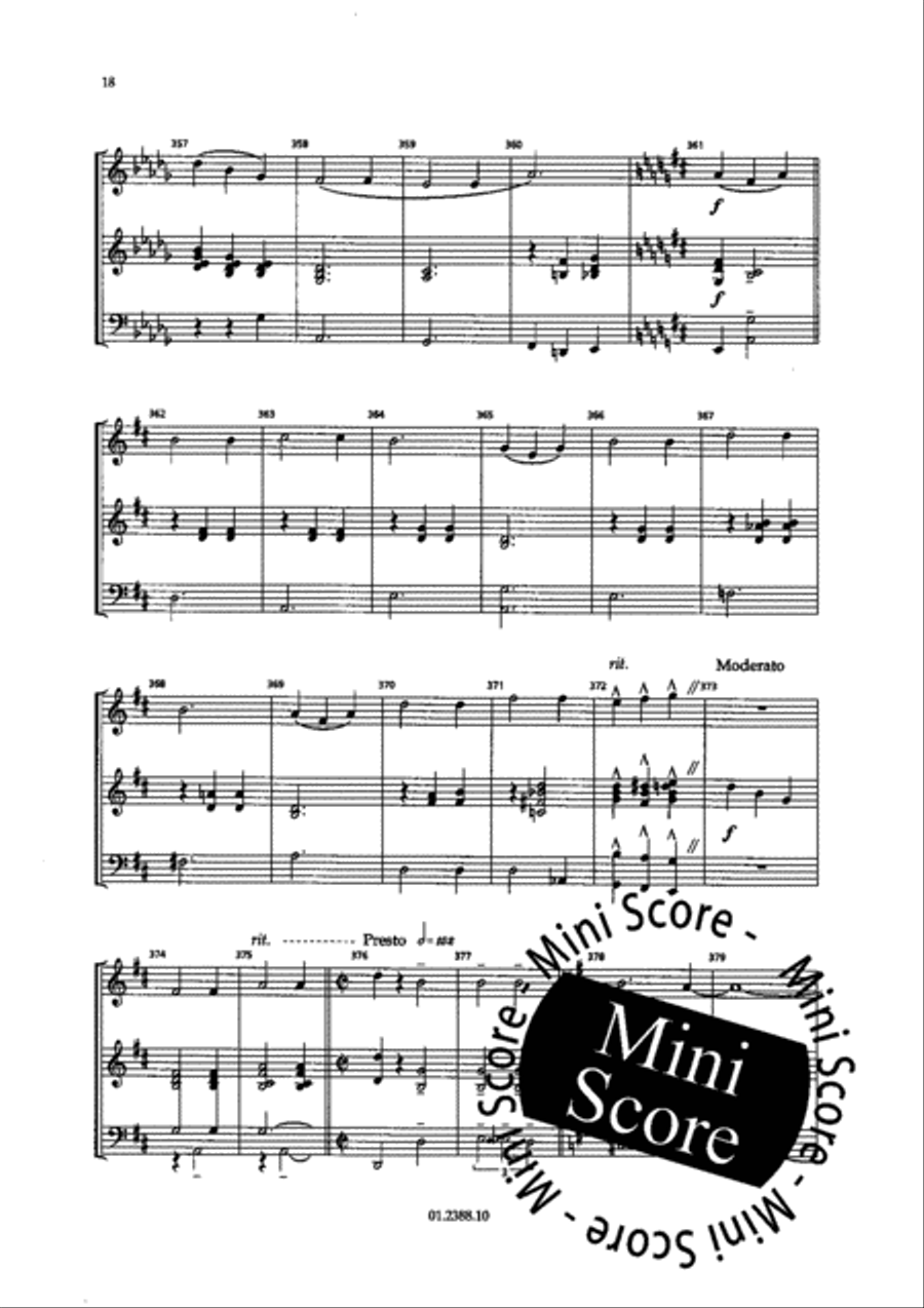 Paris Chansons Concert Band scores gallery preview page 84