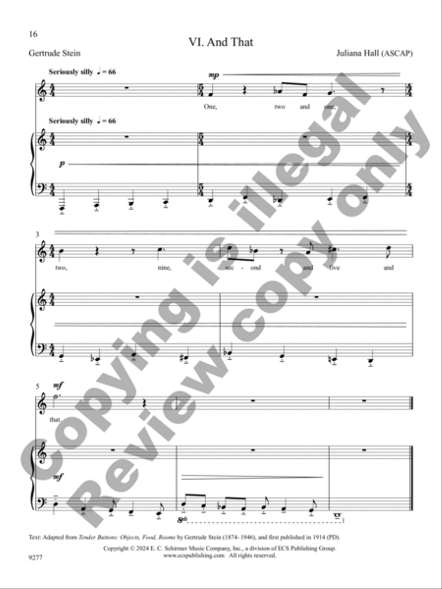 Nine Steins Nine Steins Soprano Voice scores gallery preview page 8