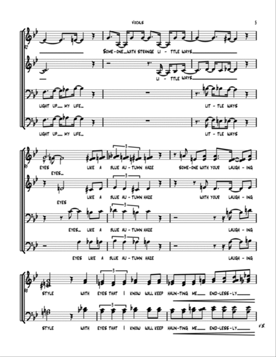 Someone To Light Up My Life (se Todos Fossem Iguais A Voce) Divisi scores gallery preview page 5
