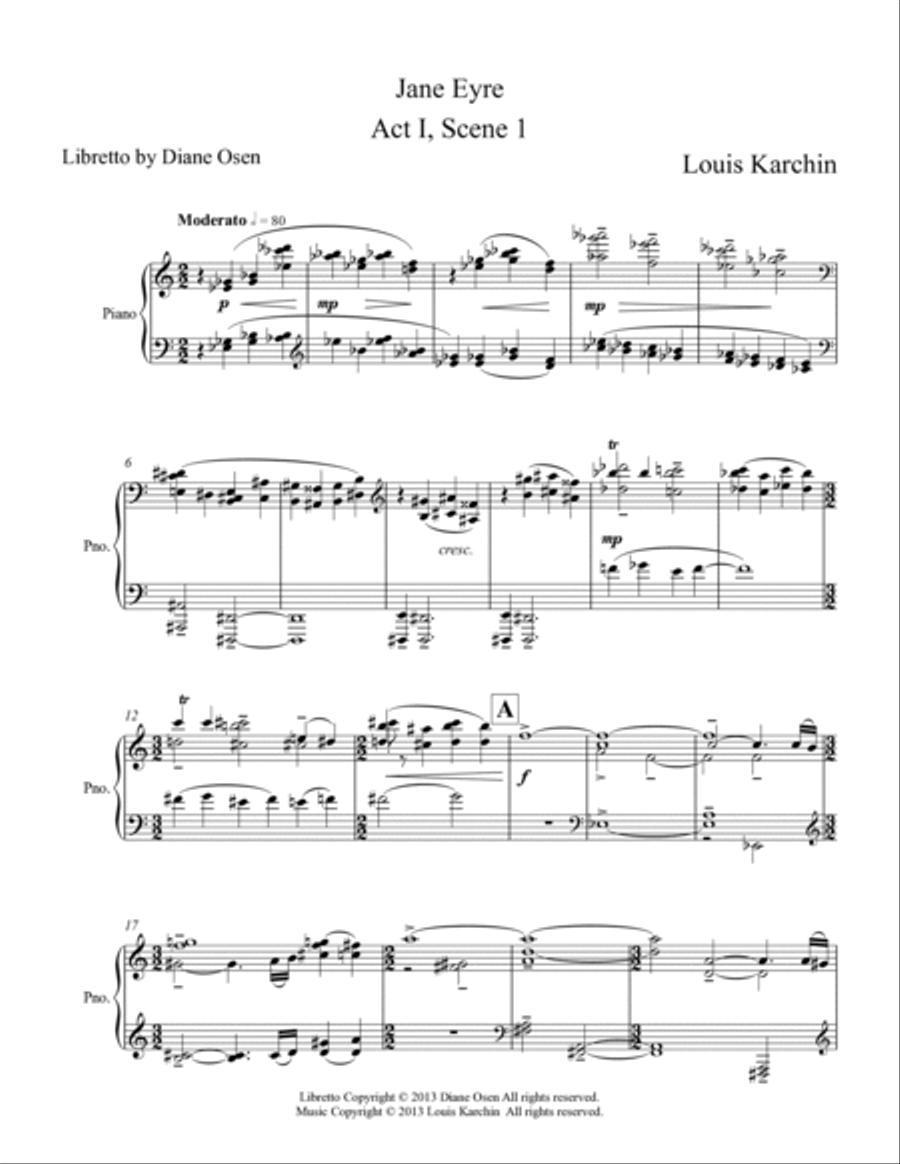 [Karchin] Jane Eyre (Piano Reduction) Divisi scores gallery preview page 5