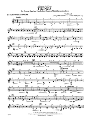 Tidings! (A Christmas Carol Fantasy): E-flat Baritone Saxophone
