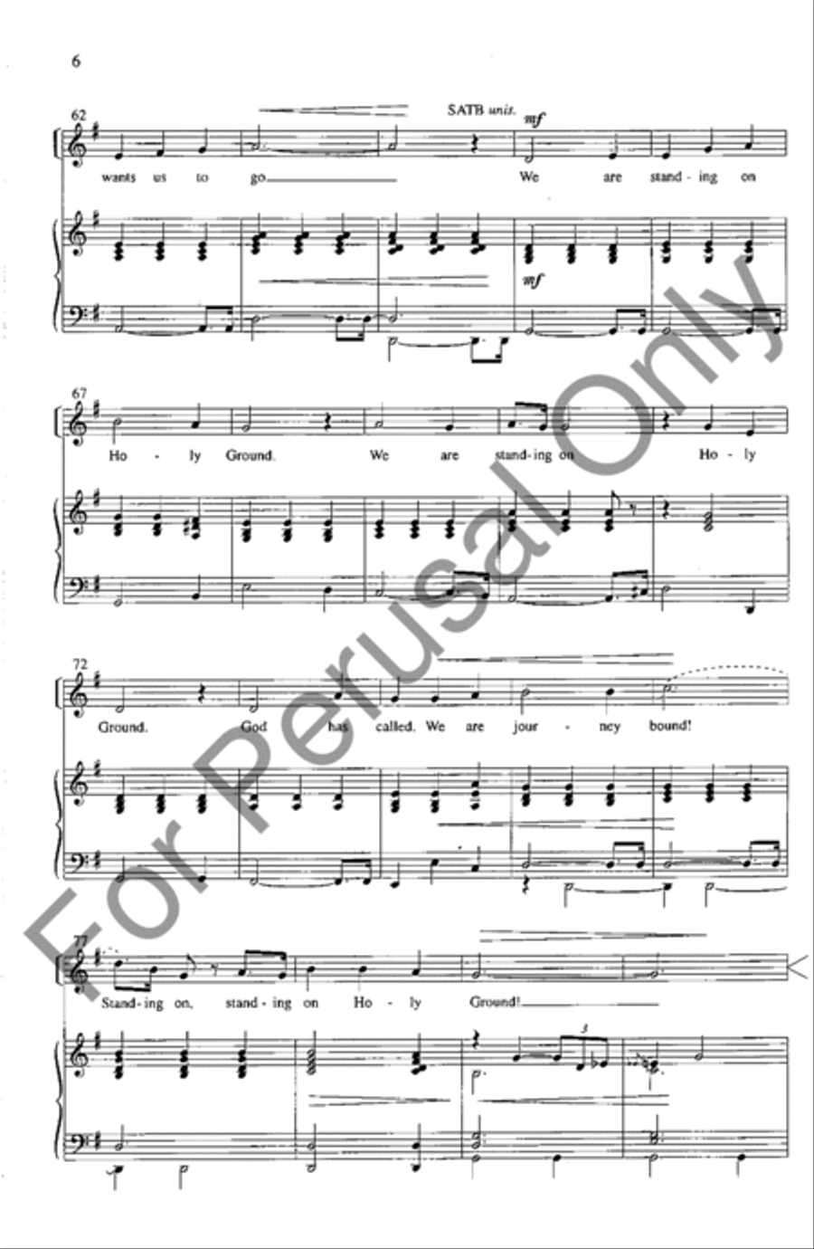 Standing On Holy Ground 4-Part scores gallery preview page 5