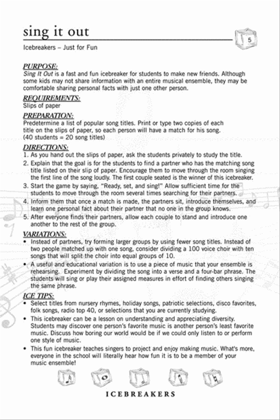 IceBreakers Choir scores gallery preview page 4