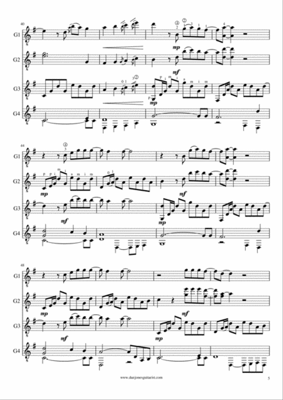 Wonderful Tonight Small Ensemble scores gallery preview page 5