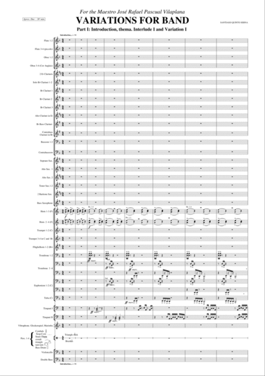 VARIATIONS FOR BAND VARIATIONS FOR BAND Concert Band scores gallery preview page 6