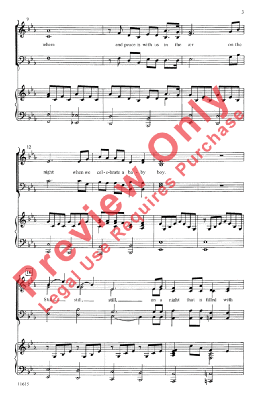 Still a Bach Christmas 4-Part scores gallery preview page 3