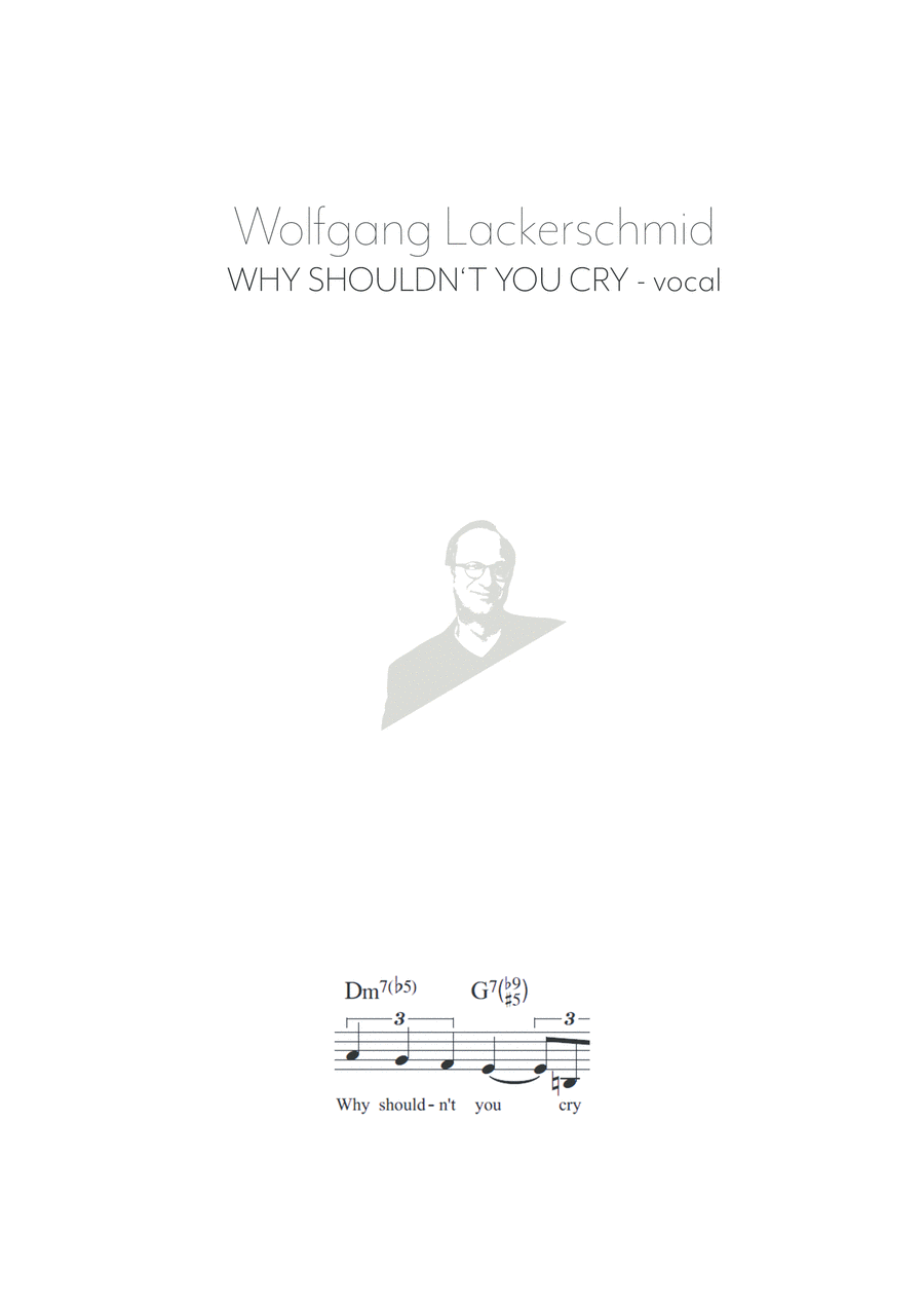 Why Shouldn't You Cry (with lyrics) Jazz Ensemble scores gallery preview page 1