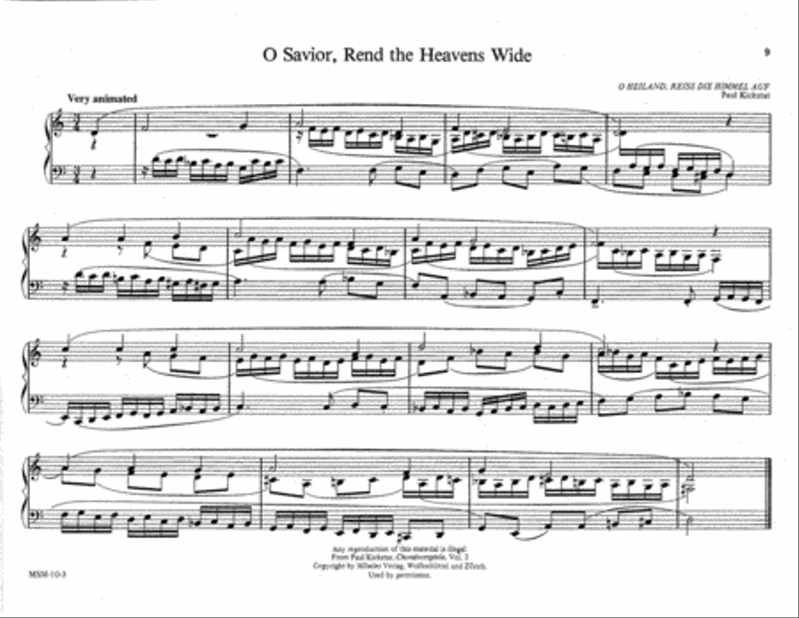 Six Advent Chorales for Manuals Organ scores gallery preview page 5
