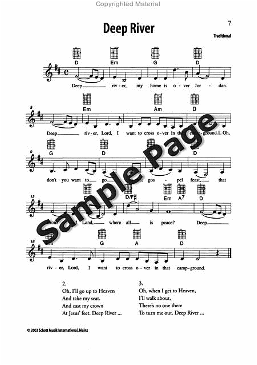 Best of Spirituals & Gospels Acoustic Guitar scores gallery preview page 8