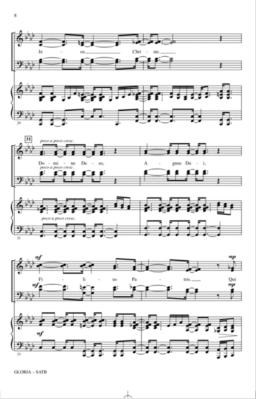 Gloria 4-Part scores gallery preview page 6