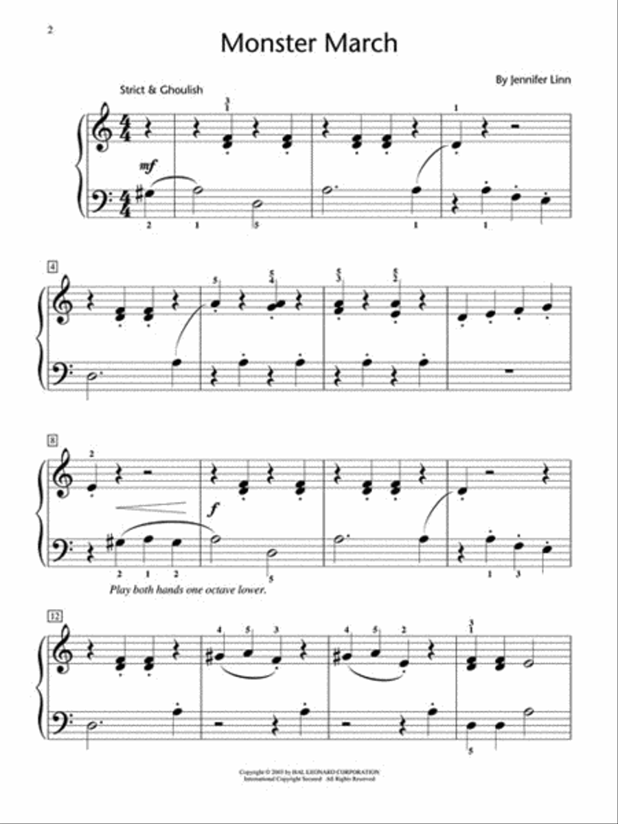 Monster March Piano Method scores gallery preview page 2