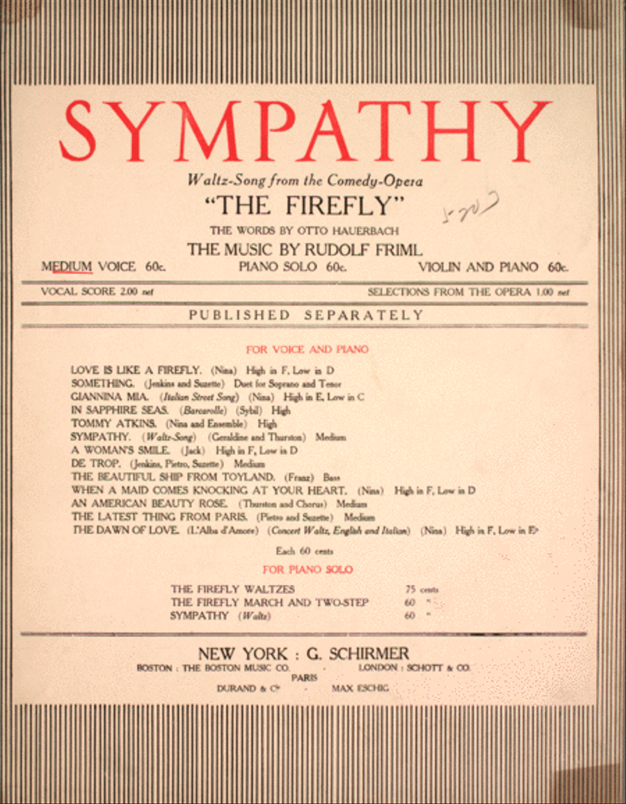 Sympathy Voice scores gallery preview page 1