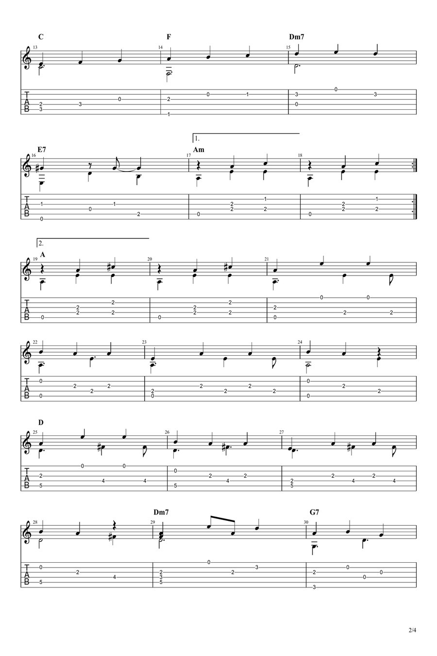 My Favorite Things My Favorite Things Guitar Solo scores gallery preview page 2