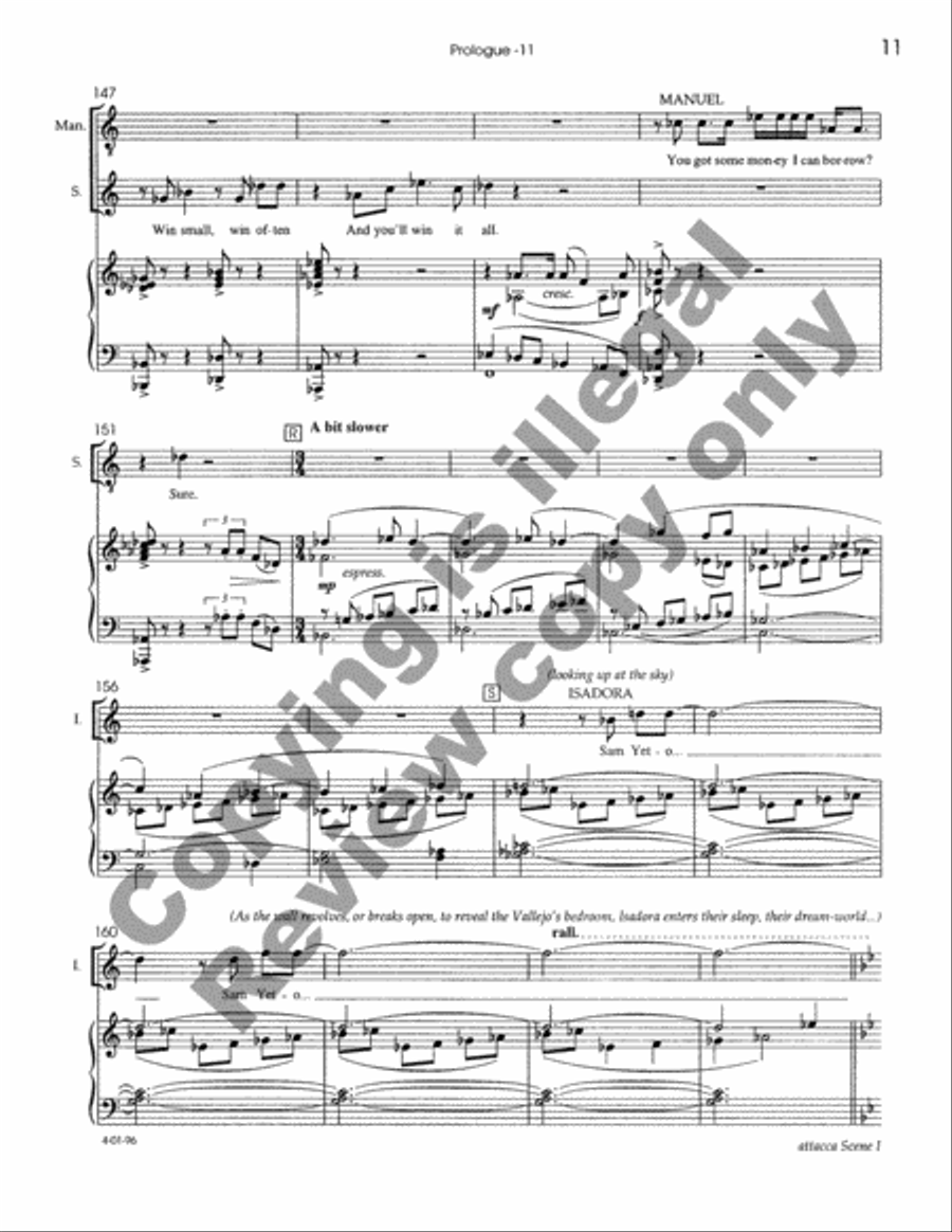 The Dreamers Piano, Vocal scores gallery preview page 18