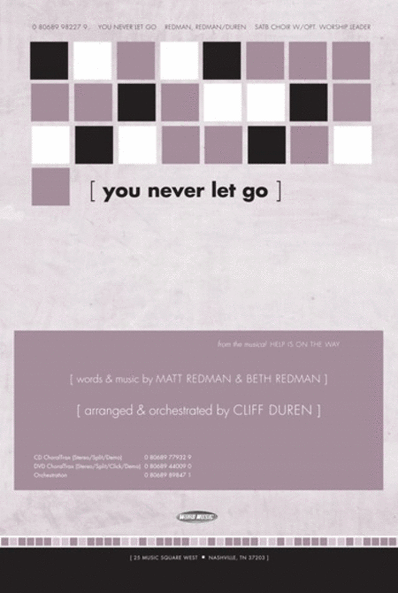 You Never Let Go - CD ChoralTrax