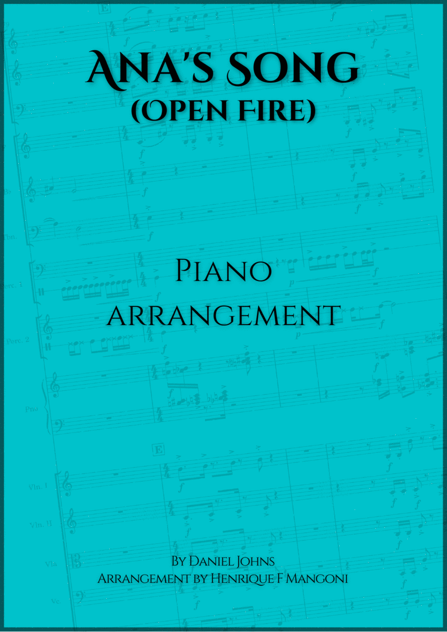 Ana's Song (open Fire) Piano Solo scores gallery preview page 1