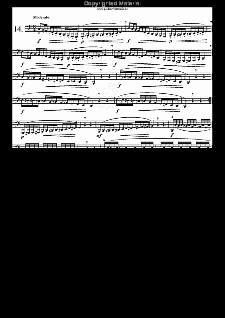 34 Studies for Tuba Volume 1 Tuba scores gallery preview page 15