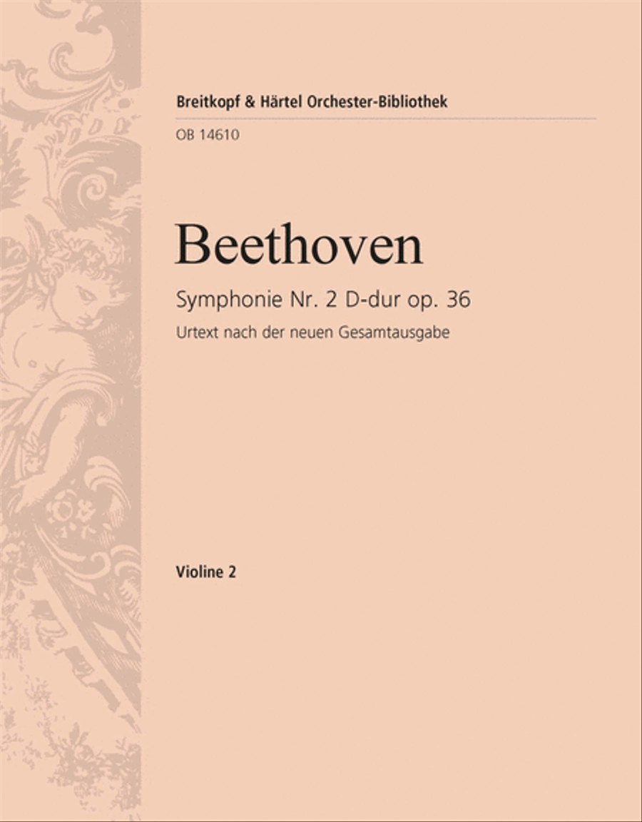 Symphony No. in 2 D major Op. 36 Orchestra scores gallery preview page 1