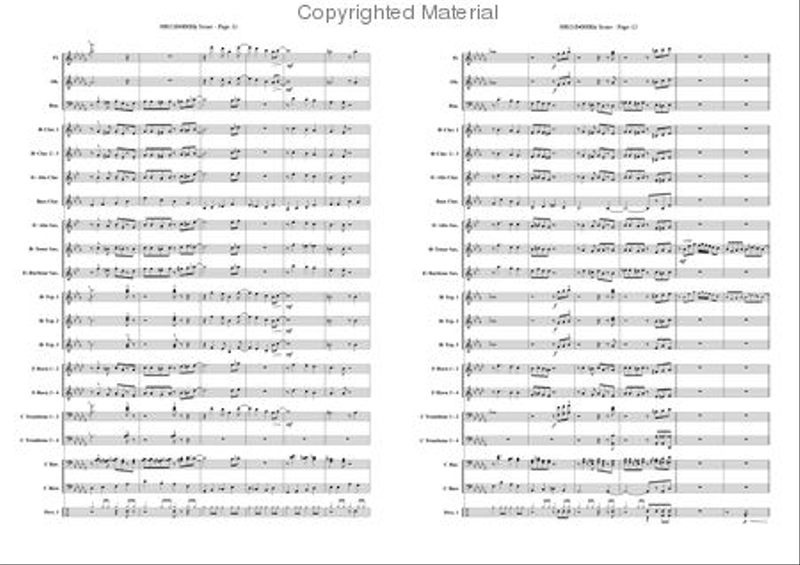 Light-walk Concert Band scores gallery preview page 6