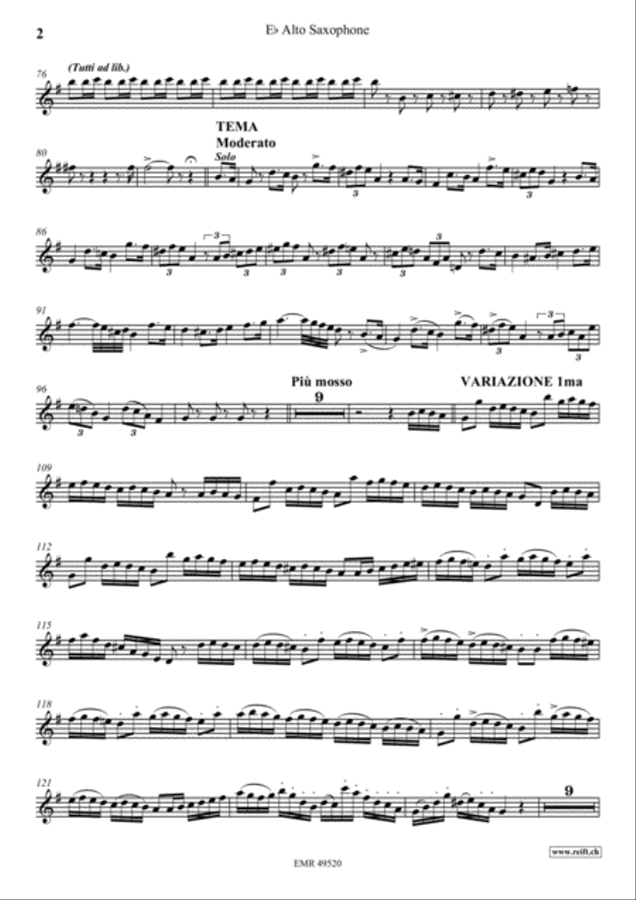 Concerto No. 2 Concerto No. 2 Alto Saxophone scores gallery preview page 3