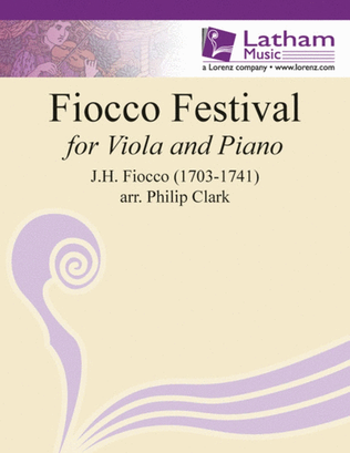 Fiocco Festival Arr Clark Vla Pno