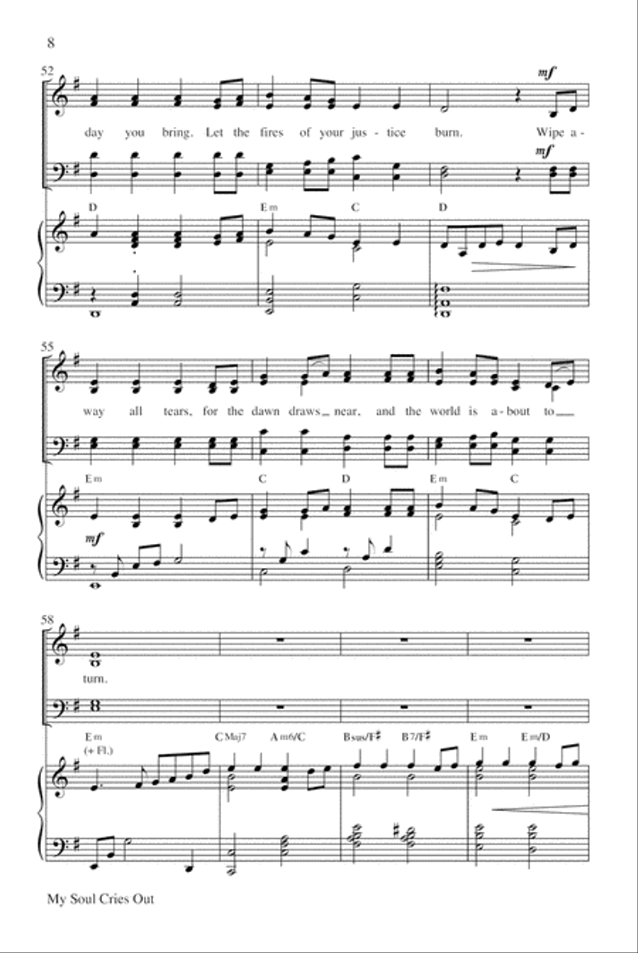 My Soul Cries Out (Canticle of the Turning) 4-Part scores gallery preview page 9
