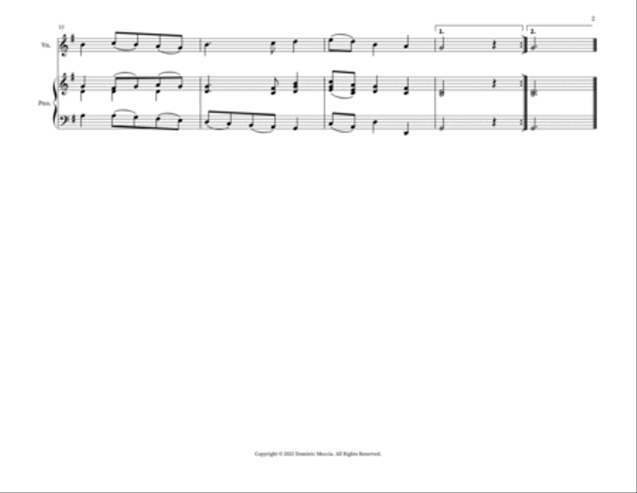 My Country, 'Tis Of Thee (America) String Duet scores gallery preview page 2
