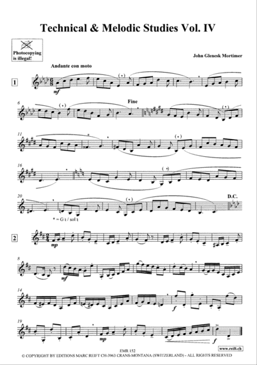 Technical & Melodic Studies Vol. 4 Trumpet scores gallery preview page 3